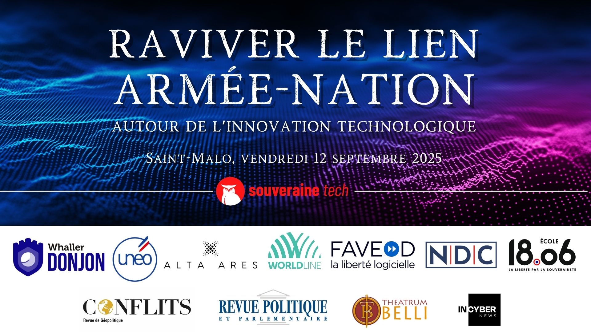 Assistez à notre troisième colloque le 12 septembre 2025 à Saint-Malo !